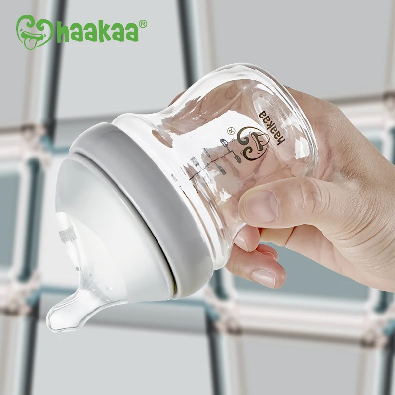 Haakaa Generation 3 Glass Baby Bottle 3 oz/90 ml, 1 PK - Image 3
