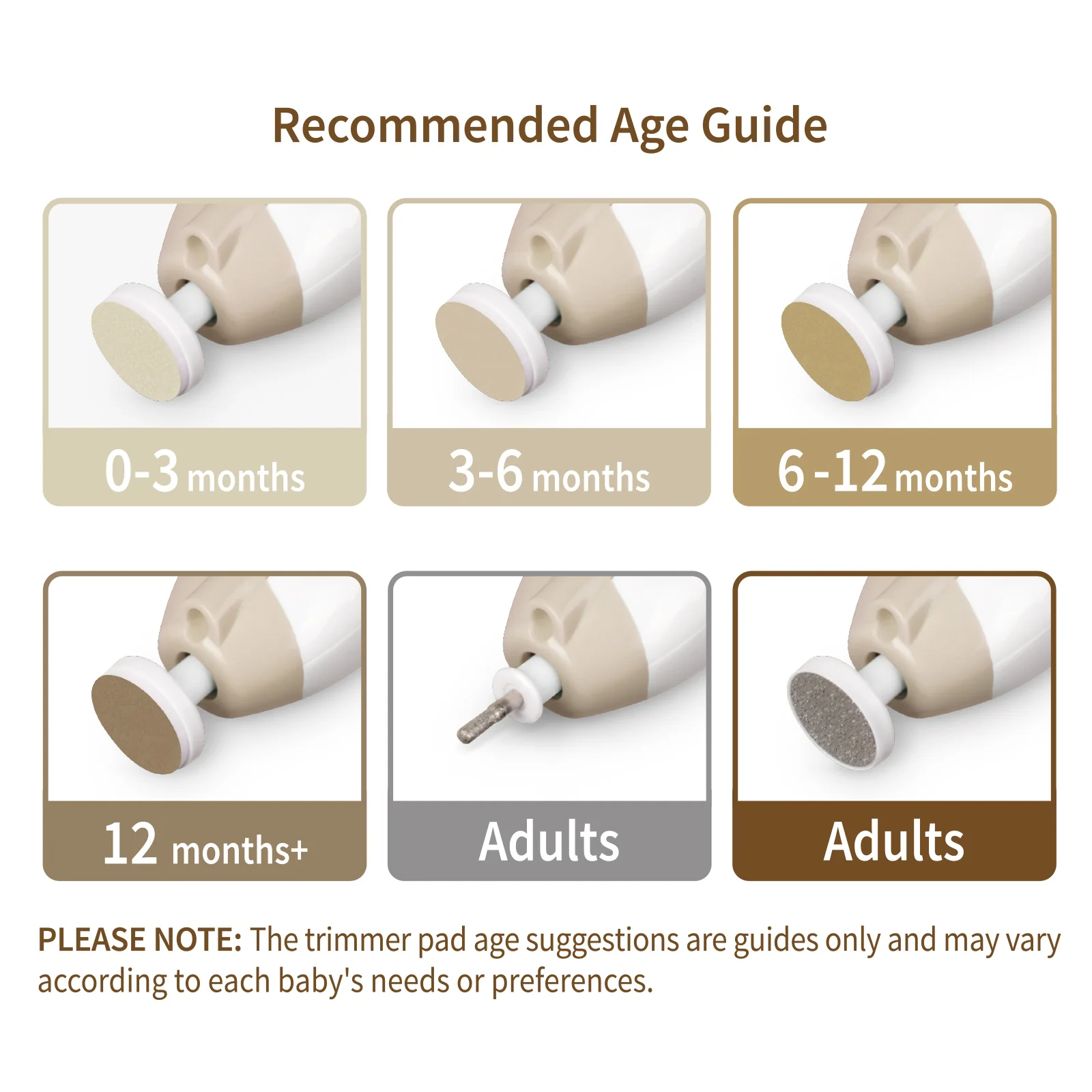 Haakaa Baby Nail Care Set - Acorn (Pack of 4) - Image 7
