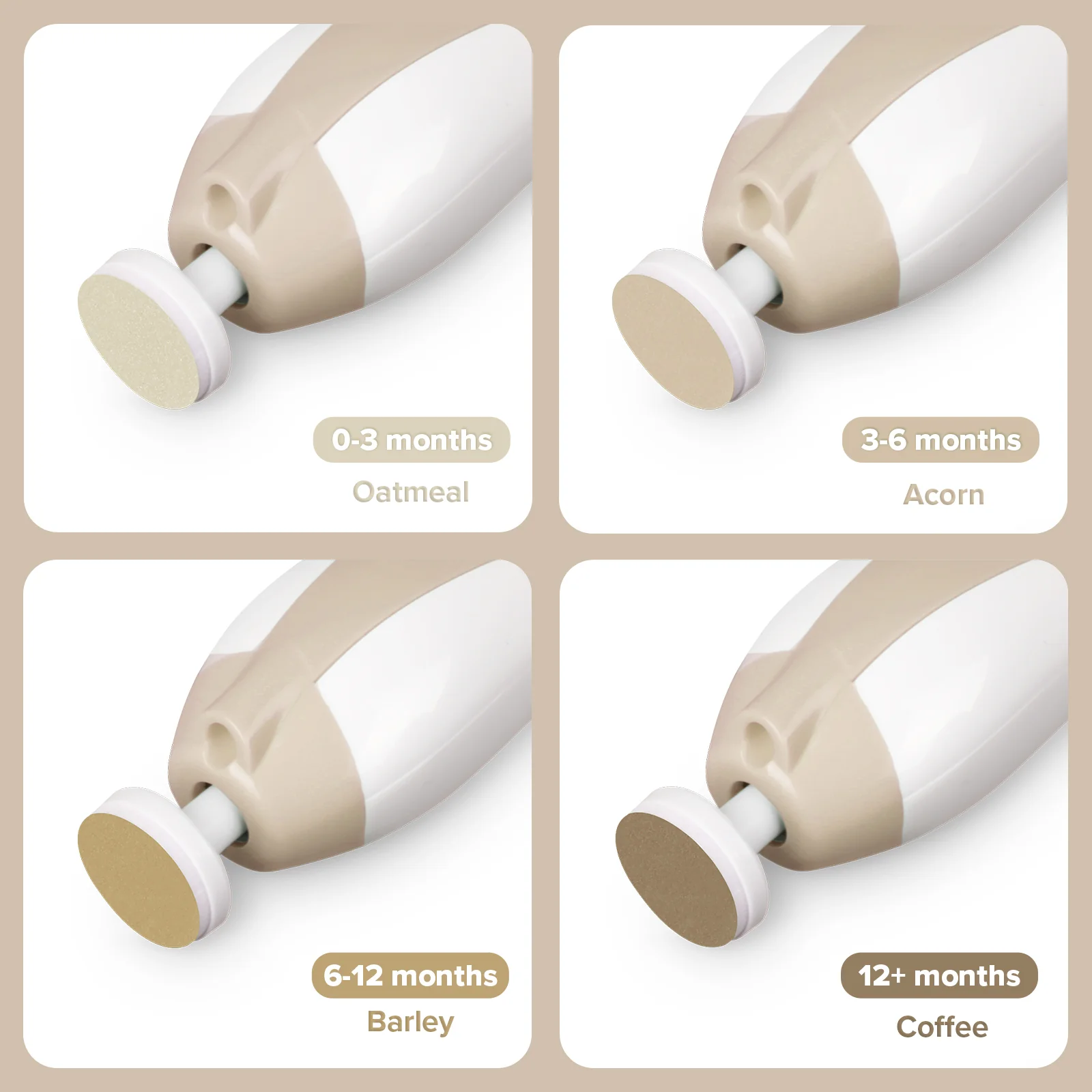 Haakaa Baby Nail Care Set - Acorn (Pack of 4) - Image 8