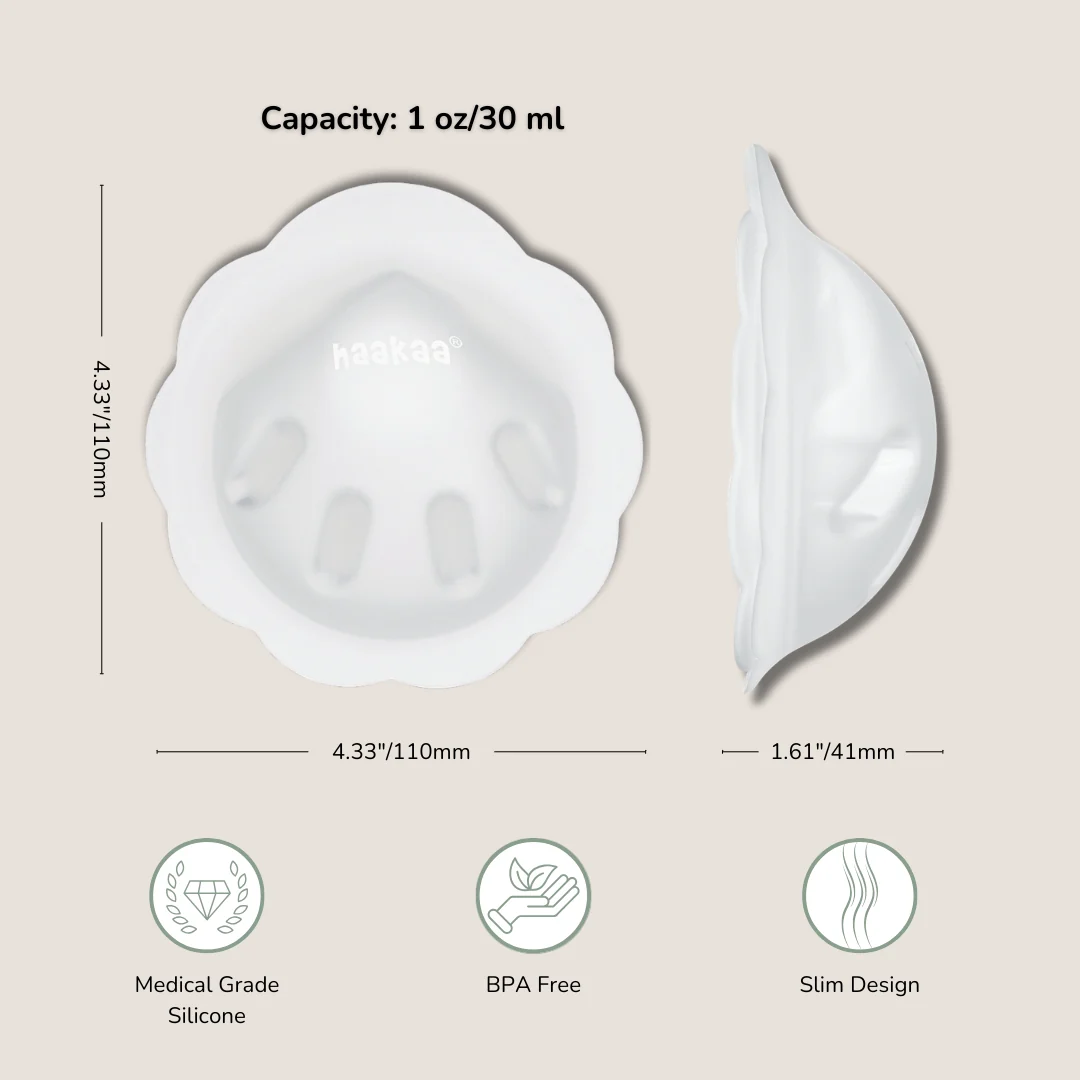 Haakaa Petal Soft Silicone Milk Collector 1 oz/30 ml - Image 4