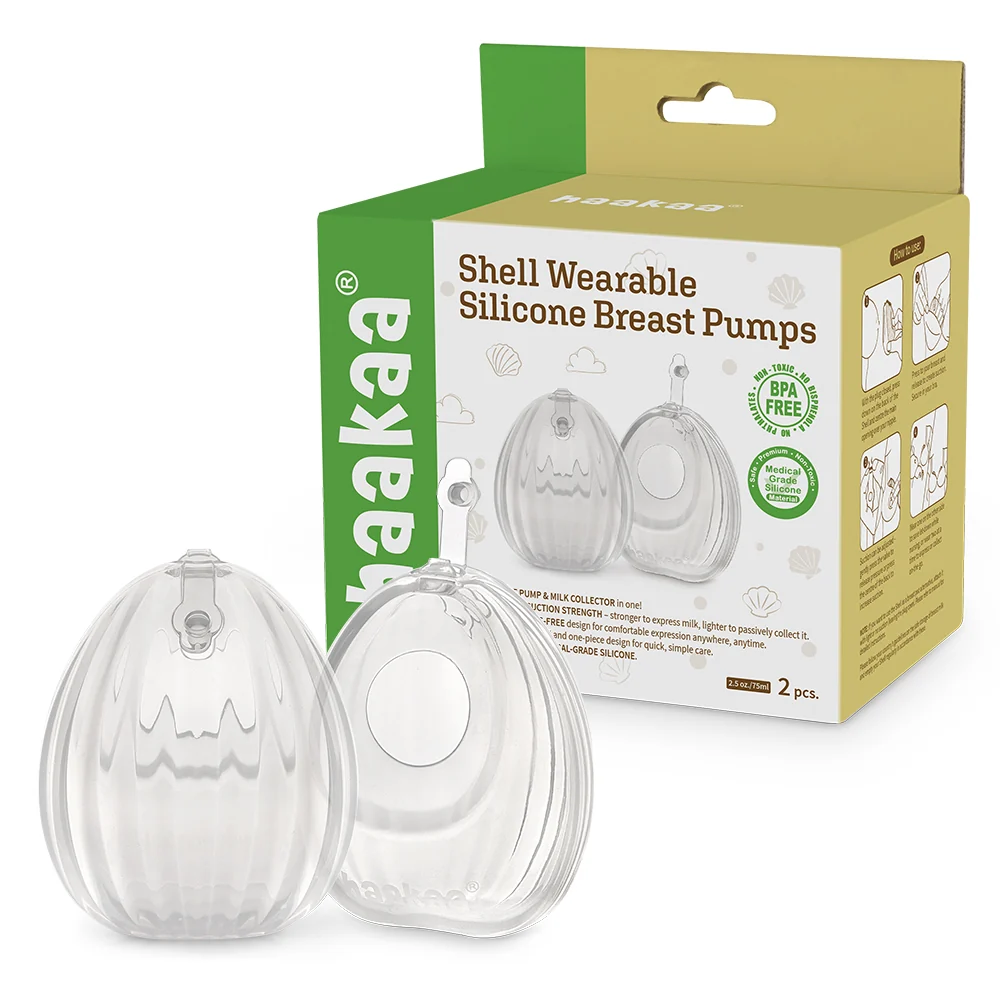 Haakaa Shell Wearable Silicone Breast Pump 2.5 oz (Pack of 6) - Image 12