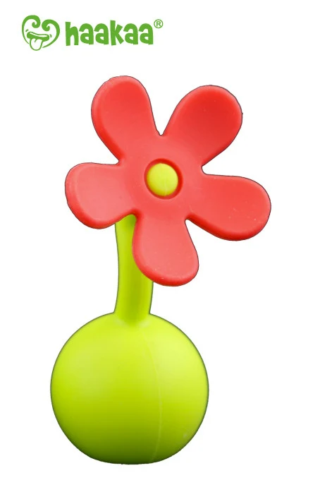 Haakaa Gen 1 Silicone Breast Pump 4 oz and Silicone Flower Stopper Set - Image 8