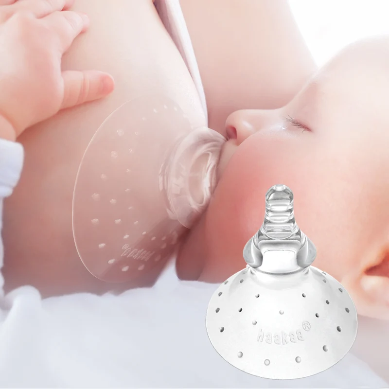 Haakaa Silicone Breastfeeding Nipple Shield, Round Shape 1 pk - Image 2