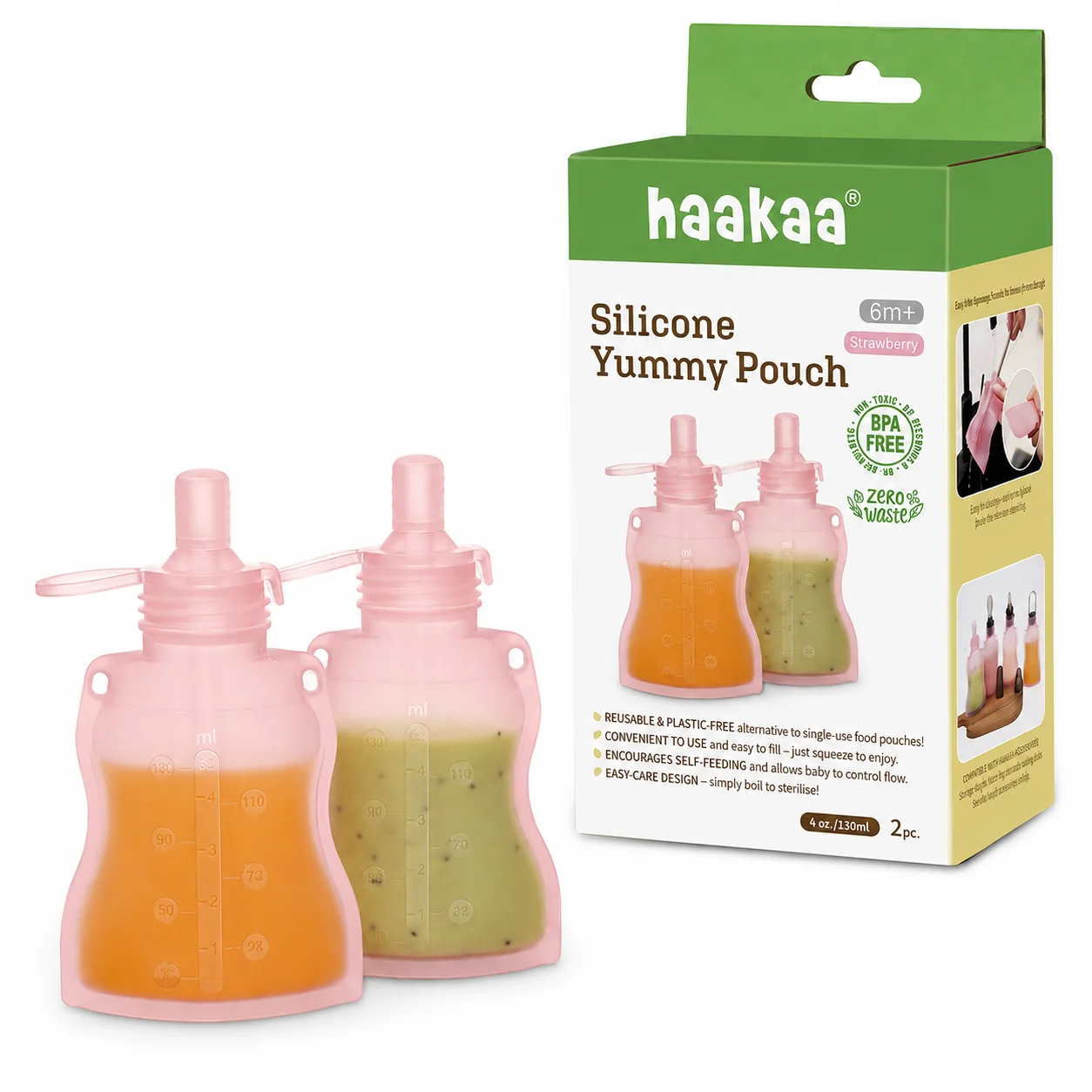 Haakaa Silicone Yummy Pouch 4.5 oz - Image 24