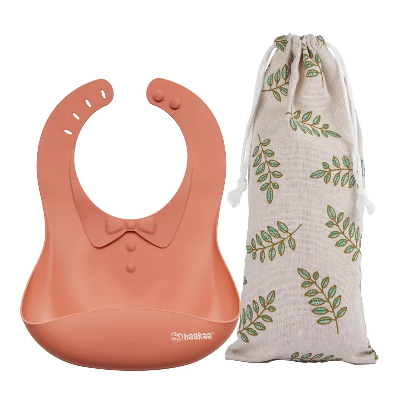 Haakaa Silicone Baby Bib 1 PK (Pack of 4) - Image 12