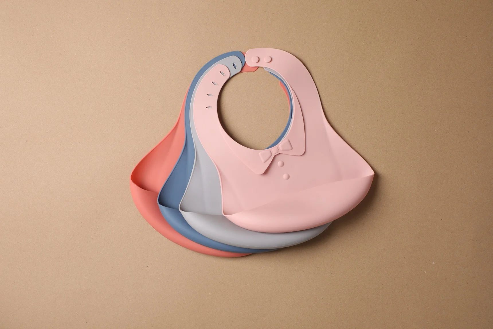 Haakaa Silicone Baby Bib 1 PK (Pack of 4) - Image 6